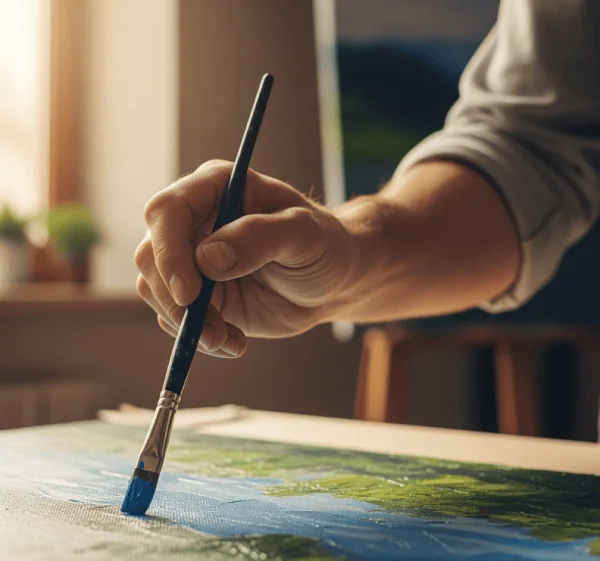 Yo pintando