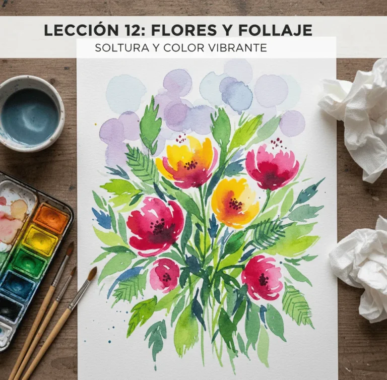 Flores acuarela