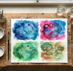 Texturas con acuarela