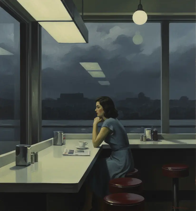 Hopper, la tristeza de america