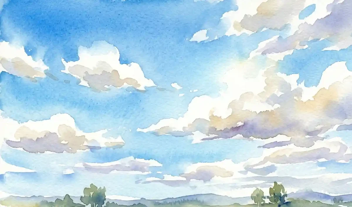 Lección 15: Como pintar cielos con acuarela. Cielos y Atmósfera - Pintando el Aire, la Luz y las Nubes con Acuarela